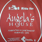 2008 Ride for Angela's House shirt