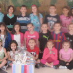 Children from the Accompsett Elementary school