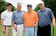 Honoree Christopher Kutner, with his foursome